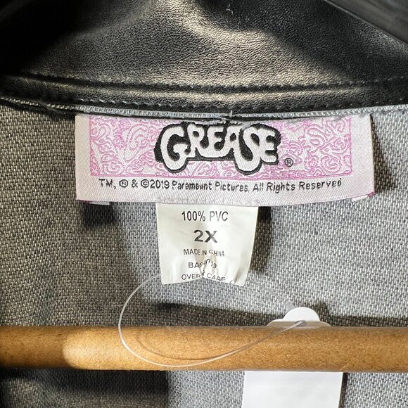 Grease Movie Faux Leather T-Bird's Jacket SZ 2XL - Picture 2 of 4